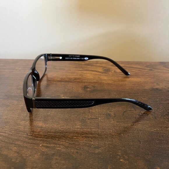 Foster Grant Rocket Black Rectangular Eyeglass Frames Only 53-17-140 mm - Picture 6 of 8